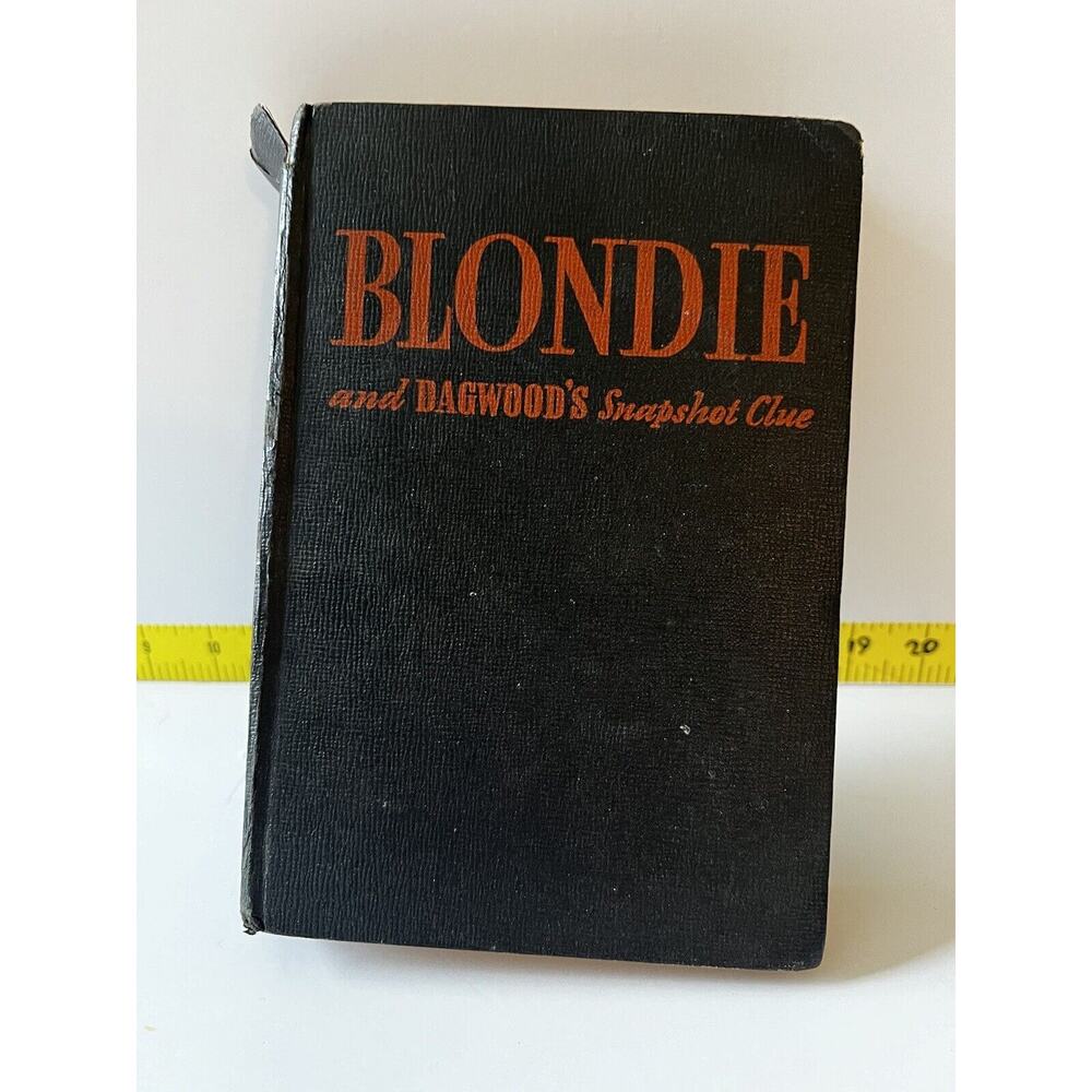 Blondie and Dagwood's Snapshot Clue Hardback Book 1943 Chic Young Vintage Book